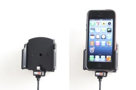 Active holder with USB-cable and cig-plug adapter for Apple iPhone 5C