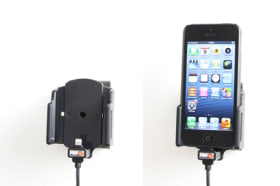 Active holder with USB-cable and cig-plug adapter for Apple iPhone 5S