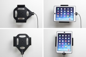 Active holder with USB-cable and cig-plug adapter for Apple iPad 9.7 6th Gen (A1893, A1954)