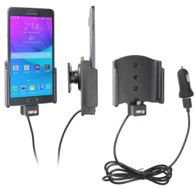  Active holder with USB-cable and cig-plug adapter for Samsung Galaxy Note 4