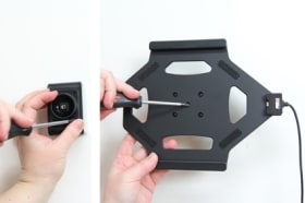 Active holder with USB-cable and cig-plug adapter for Apple iPad Pro 9.7 (A1673, A1674, A1675)