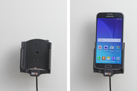 Active holder with USB-cable and cig-plug adapter for Samsung Galaxy S6