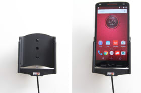 Active holder with USB-cable and cig-plug adapter for Motorola Droid Turbo 2