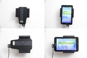 Active holder with USB-cable and cig-plug adapter for Samsung Galaxy Tab 3 Lite