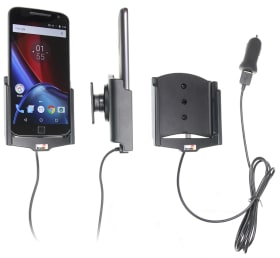  Active holder with USB-cable and cig-plug adapter for Motorola Moto G4