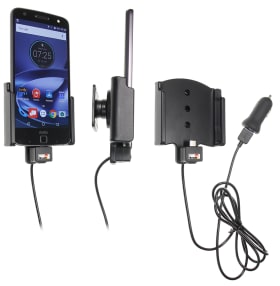  Active holder with USB-cable and cig-plug adapter for Motorola Moto Z Force Droid