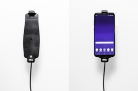 Active holder with USB-cable and cig-plug adapter for Samsung Galaxy S10+