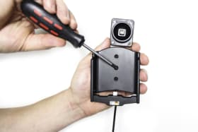 Active holder with USB-cable and cig-plug adapter for BlackBerry KEYone