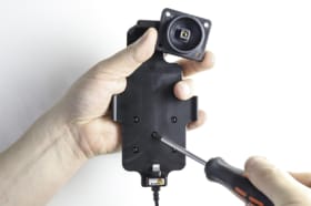 Active holder with USB-cable and cig-plug adapter for Apple iPhone 11 Pro