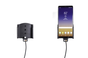 Active holder with USB-cable and cig-plug adapter for Samsung Galaxy Note 8