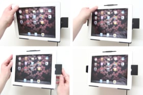 Active holder for fixed installation for Apple iPad 3rd Gen (A1416, A1430, A1403)