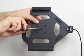 Active holder for fixed installation for Apple iPad 5th Gen (A1822, A1823)