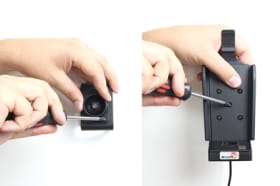 Active holder for fixed installation for VeriFone VX 680