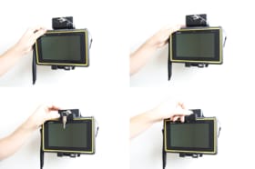 Holder with key-lock for Getac Z710 (US Version)