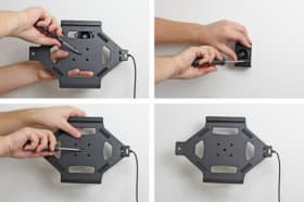 Holder with key-lock for Apple iPad Pro 9.7 (A1673, A1674, A1675)