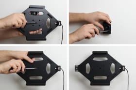 Holder with key-lock for Apple iPad Air 2 (A1566, A1567)