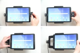 Holder with key-lock for Samsung Galaxy Tab E 9.6