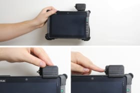 Holder with key-lock for Getac T800