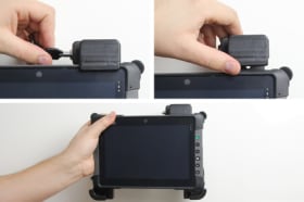 Holder with key-lock for Getac T800