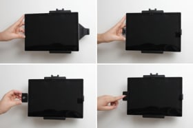 Holder with key-lock for Microsoft Surface Pro 7