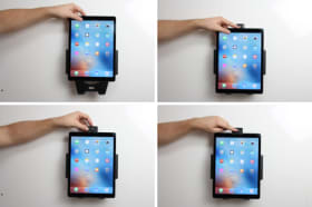 Holder with key-lock for Apple iPad Pro 12.9 (A1584, A1652, A1670, A1671)