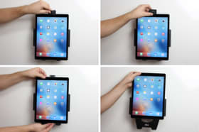 Holder with key-lock for Apple iPad Pro 12.9 (A1584, A1652, A1670, A1671)