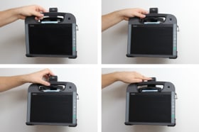 Holder with key-lock for Getac RX10