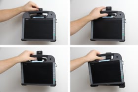 Holder with key-lock for Getac RX10