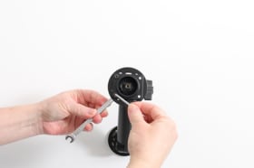 Holder with spring-lock for Panasonic Toughpad FZ-G1