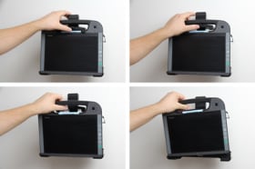 Holder with spring-lock for Getac RX10