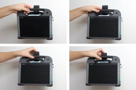 Holder with spring-lock for Getac RX10