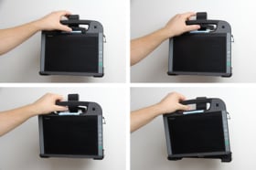 Holder with spring-lock for Getac RX10