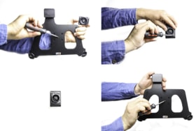 Holder with spring-lock for Panasonic FZ-A2