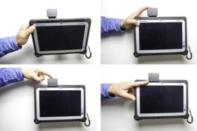 Holder with spring-lock for Panasonic FZ-A2
