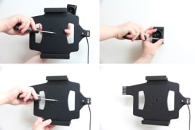 Holder with spring-lock for Samsung Galaxy Tab A 9.7