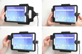 Holder with spring-lock for Samsung Galaxy Tab A 9.7