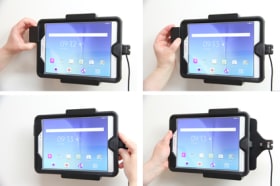 Holder with spring-lock for Samsung Galaxy Tab A 9.7