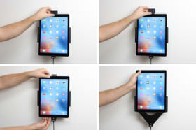 Holder with spring-lock for Apple iPad Pro 12.9 (A1584, A1652, A1670, A1671)
