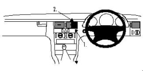  ProClip for Mercedes Benz E-Class, Sedan 95-01 (RHD)