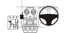  ProClip for Ford Fiesta 06-08 (RHD)