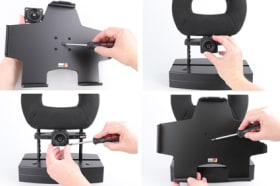 Passive holder with tilt swivel for Apple iPad Air 13 2025 M3 (A3268, A3269, A3271)