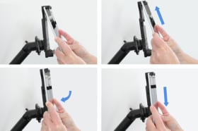 Passive holder with tilt swivel for Microsoft Surface Duo