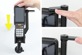 Passive holder with tilt swivel for Point Mobile PM451