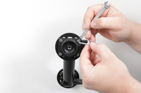 Passive holder with tilt swivel for Zebra TC15