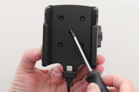 Active holder for fixed installation for VeriFone e285