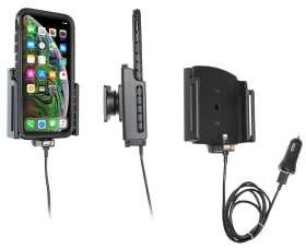  Active holder with USB-cable and cig-plug adapter for Apple iPhone 11 Pro Max