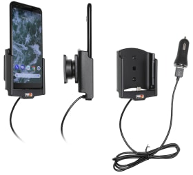  Active holder with USB-cable and cig-plug adapter for Google Pixel 3