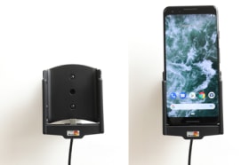 Active holder with USB-cable and cig-plug adapter for Google Pixel 3