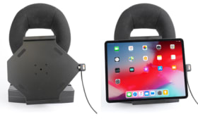 Active holder with USB-cable and cig-plug adapter for Apple iPad Pro 12.9 5th Gen 2021 (A2378, A2379, A2461)