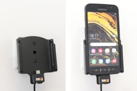 Active holder with USB-cable and cig-plug adapter for Samsung Galaxy XCover 4s